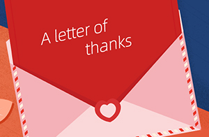 一封來自陳村鎮(zhèn)人民政府的感謝信